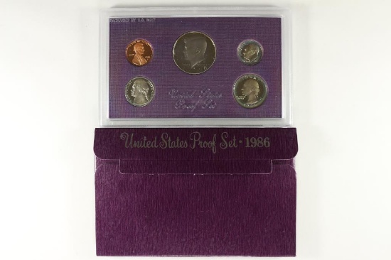 1986 US PROOF SET (WITH BOX)