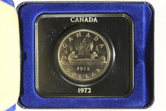 1972 CANADA DOLLAR BRILLIANT UNC IN BLUE