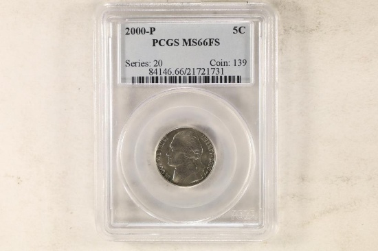 2000-P JEFFERSON NICKEL PCGS MS66FS