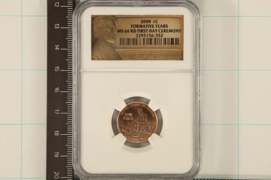 2009 LINCOLN CENT NGC MS66RD FORMATIVE YEARS