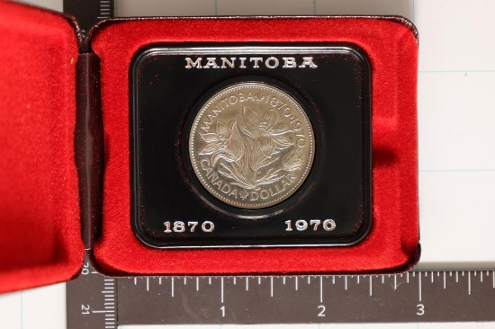 1970 CANADA UNC DOLLAR IN MAROON FLIP CASE
