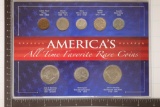 AMERICAS ALL TIME FAVORITE RARE COINS FEATURING: