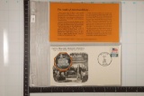 STERLING SILVER PROOF ROUND ON 1971 FDC WITH INFO