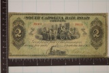 1873 SOUTH CAROLINA RAILROAD $2 FAIR TICKET
