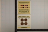1960 FOUR MAJOR VARIETIES OF LINCOLN CENTS WITH