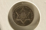 1861 THREE CENT PIECE (SILVER) AU