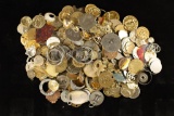 APPROX. 1 POUND OF METAL CHARMS, PENDANTS ETC...