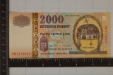 2000 NEMZETI BANK BUDAPEST 2000 FORINT CRISP UNC