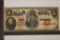 1907 US $5 LARGE SIZE BILL RED SEAL WOOD CHOPPER