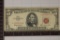 STAR NOTE WITH LOW SERIAL # 1963 US $5 RED SEAL