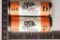 2 SOLID DATE ROLLS OF 2007-P & D WASHINGTON STATE