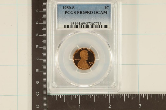 1980-S LINCOLN CENT PCGS PR69RD