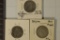 3-BELGIUM SILVER COINS: 1886-ONE FRANK, 1909-ONE