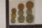 1953 GREAT BRITAIN 9 COIN UNC SET IN ORIGINAL MINT