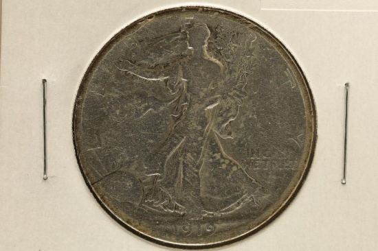 1919-S WALKING LIBERTY HALF DOLLAR WATCH FOR OUR