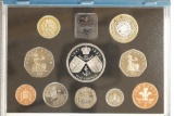 1997 UNITED KINGDOM 10 COIN PF SET NO BOX