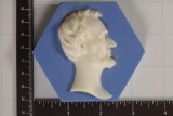 ABRAHAM LINCOLN CERAMIC TILE APPROX. 3 1/2'' X 3''