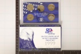 1999 US 50 STATE QUARTERS PROOF SET WITH BOX