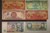 6-FOREIGN BANK NOTES: FIJI $2, 1987 PERU 10 INTIS