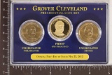 2012 THREE COIN PRESIDENTIAL SET GROVER CLEVELAND