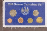 1990 GERMAN 6 COIN UNC SET WITH VIRDIGRIS