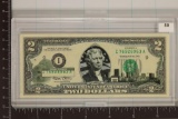 2003 US $2 FRN WITH GEORGIA OVERLAY CRISP UNC