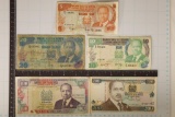 5-BANK OF KENYA BILLS: 1981-5 SHILLING, 1987-10