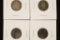 4-1940'S EGYPT SILVER 2 PIASTRES .3 OZ. ASW TOTAL
