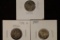 1941, 41-S & 1944 SILVER MERCURY DIMES, 1944