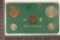 1967 COINS OF IRELAND 5 COIN UNC SET IN SLEEVE