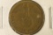 BRONZE 1938-J GERMAN 10 REICHSPFENNIG W / SWASTIKA