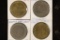 4-$1 METAL GAMING TOKENS: SILVERTON LAS VEGAS,