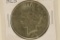 1925 PEACE SILVER DOLLAR AU / UNC
