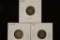 1908 (FINE), 10-D & 1912 SILVER BARBER DIMES