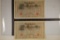 2-1910 GERMAN CRISP UNC 1000 MARK BILLS