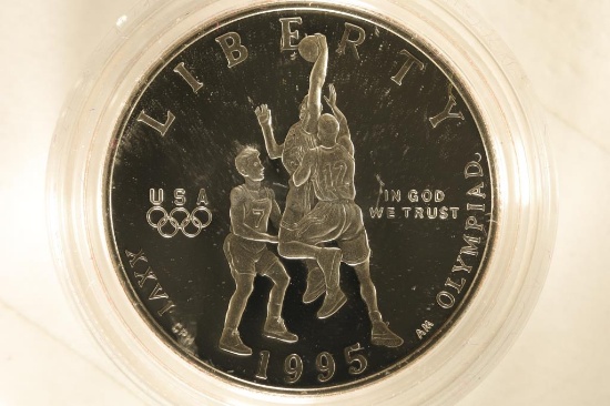 1995-S US PROOF HALF DOLLAR OLYMPIC BASKETBALL