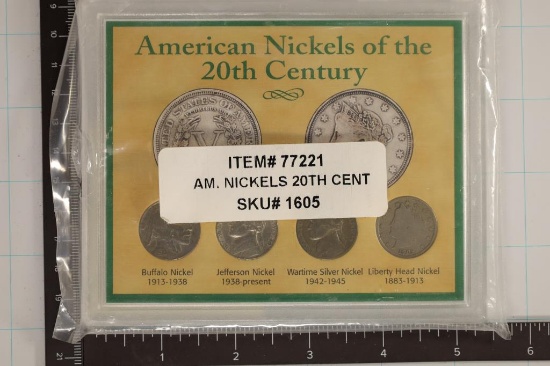 AMERICAN NICKELS OF THE 20TH CENTURY SET
