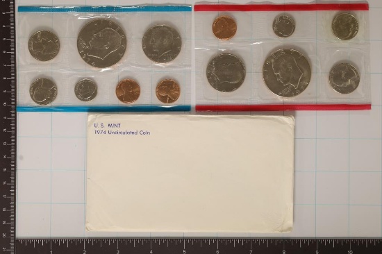 1974 US MINT SET (UNC) P/D/S (WITH ENVELOPE)