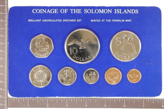 1981 SOLOMON ISLANDS BRILLIANT UNC SPECIMEN SET 8