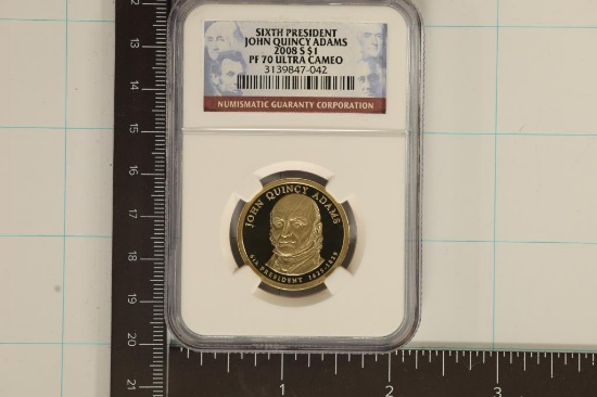 2008-S PRESIDENTIAL DOLLAR NGC PF70 ULTRA CAMEO