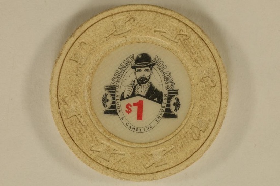 $1 JOHNNY NOLANS CASINO CHIP.