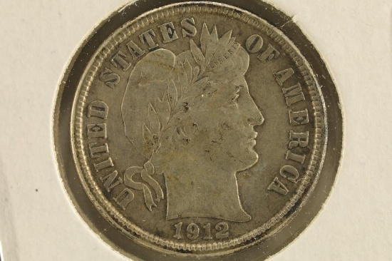 1912-D BARBER DIME (EXTRA FINE) WATCH FOR OUR