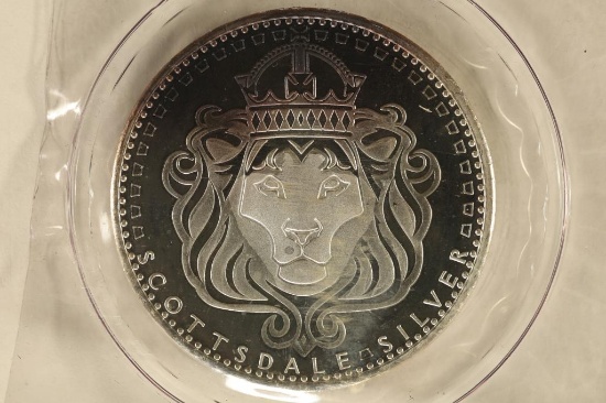 1 TROY OZ .999 FINE SILVER PF ROUND "SCOTTSDALE