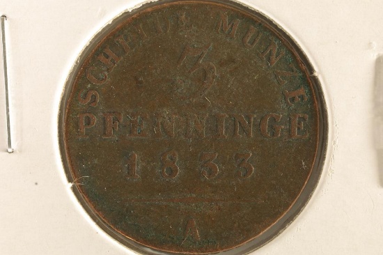 1833-A GERMAN 3 PFENNIGS