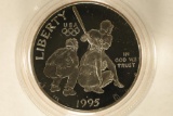 1995-S US PROOF HALF DOLLAR OLYMPIC BASEBALL