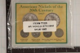 AMERICAN NICKELS OF THE 20TH CENTURY SET