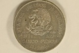 1953 MEXICO SILVER 5 PESO COIN .6431 OZ. ASW