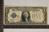 1928-A US $1 SILVER CERTIFICATE FUNNY BACK BLUE