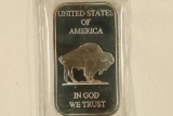 1 TROY OZ .999 FINE SILVER PF INGOT 