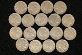 18 ASSORTED 1930'S FULL DATE BUFFALO NICKELS